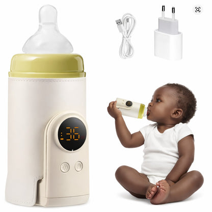 Chauffe-Biberon Portable Intelligent – Gardez le lait chaud partout, même sans électricité 🔥