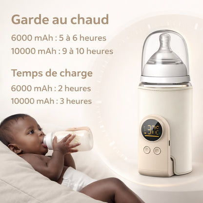 Chauffe-Biberon Portable Intelligent – Gardez le lait chaud partout, même sans électricité 🔥